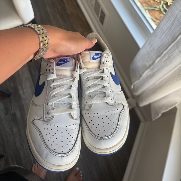 Nike dunk low summit white hyper royal blue 5 6.5 - Picture 3 of 6